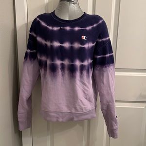 Champion Reverse Weave Tie Dye Sweatshirt, Size: Medium